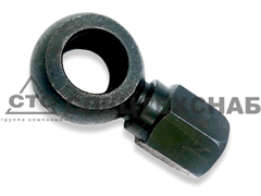 Угольник поворотный с гайкой (стальной) наконечник на тр топл 240-1104115-01